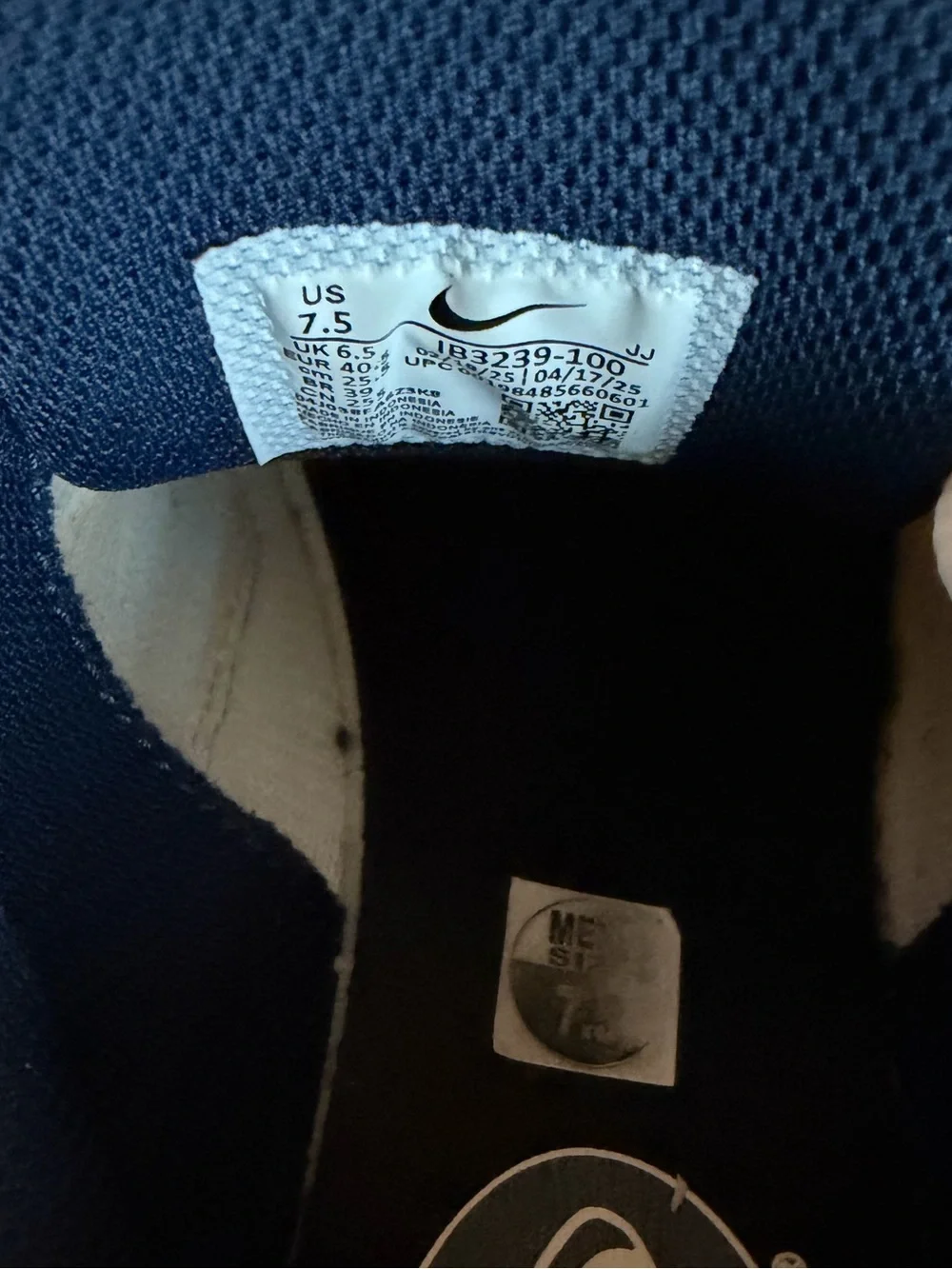 PennState White and Navy NIKE AirMax Sneakers -